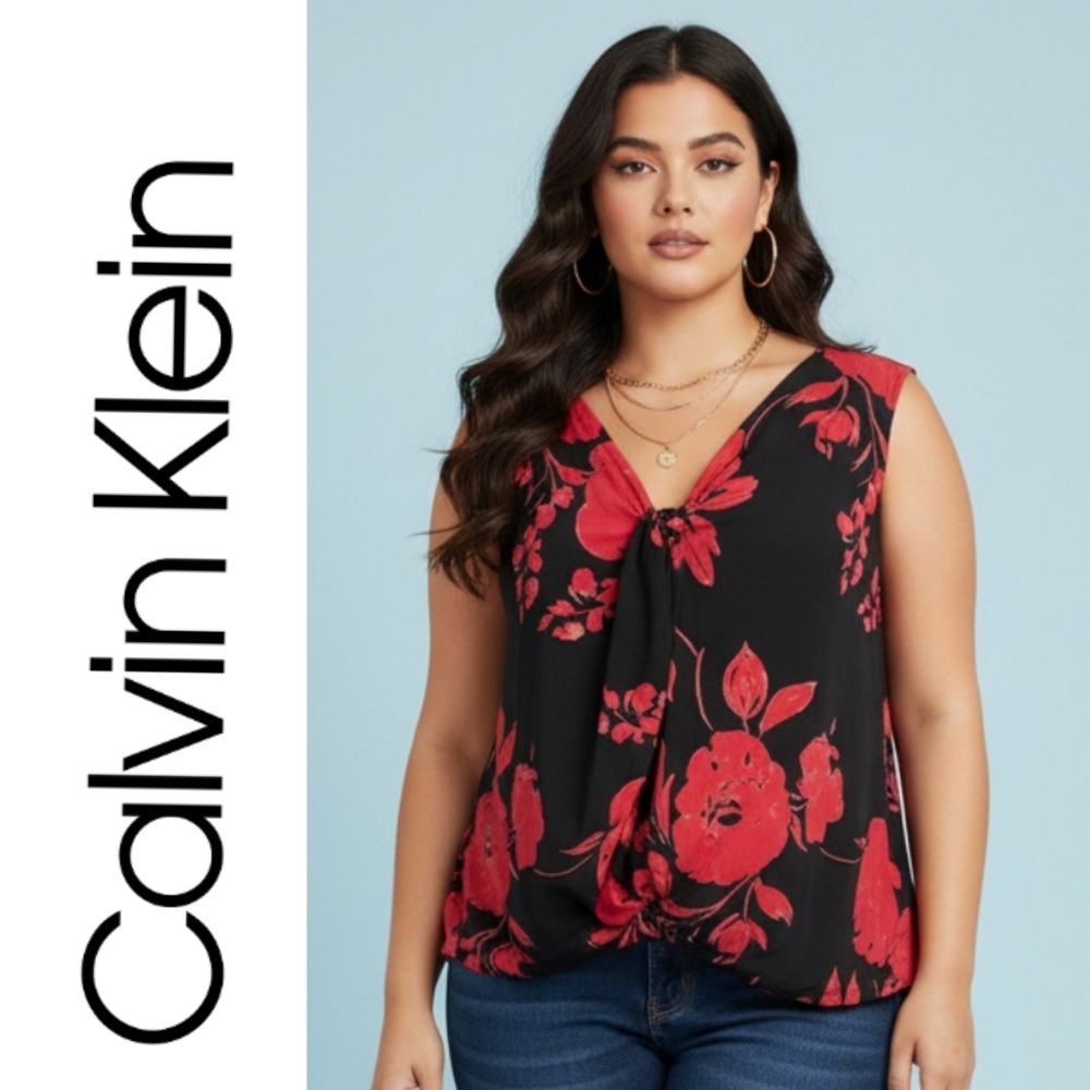 Calvin Klein Floral Print Blouse